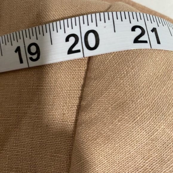 Perry Ellis mens blazer Tan Linen Cotton size 46 Regular 2-button - Picture 14 of 16